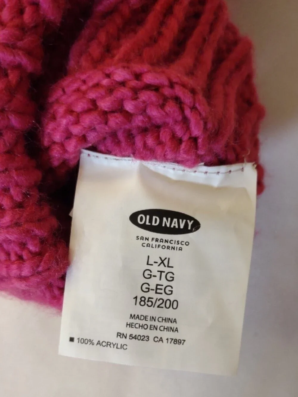 Old Navy knitted convertible